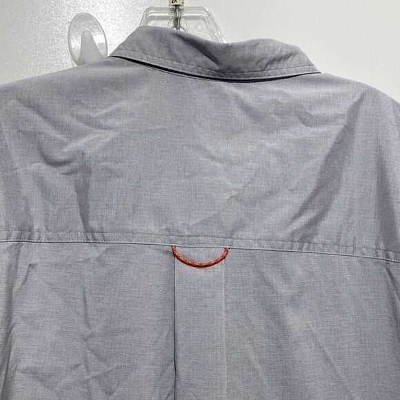 The American Outdoorsman Men's Gray Collared Short Sleeve Button Up Shirt Sz XXL - Picture 12 of 12